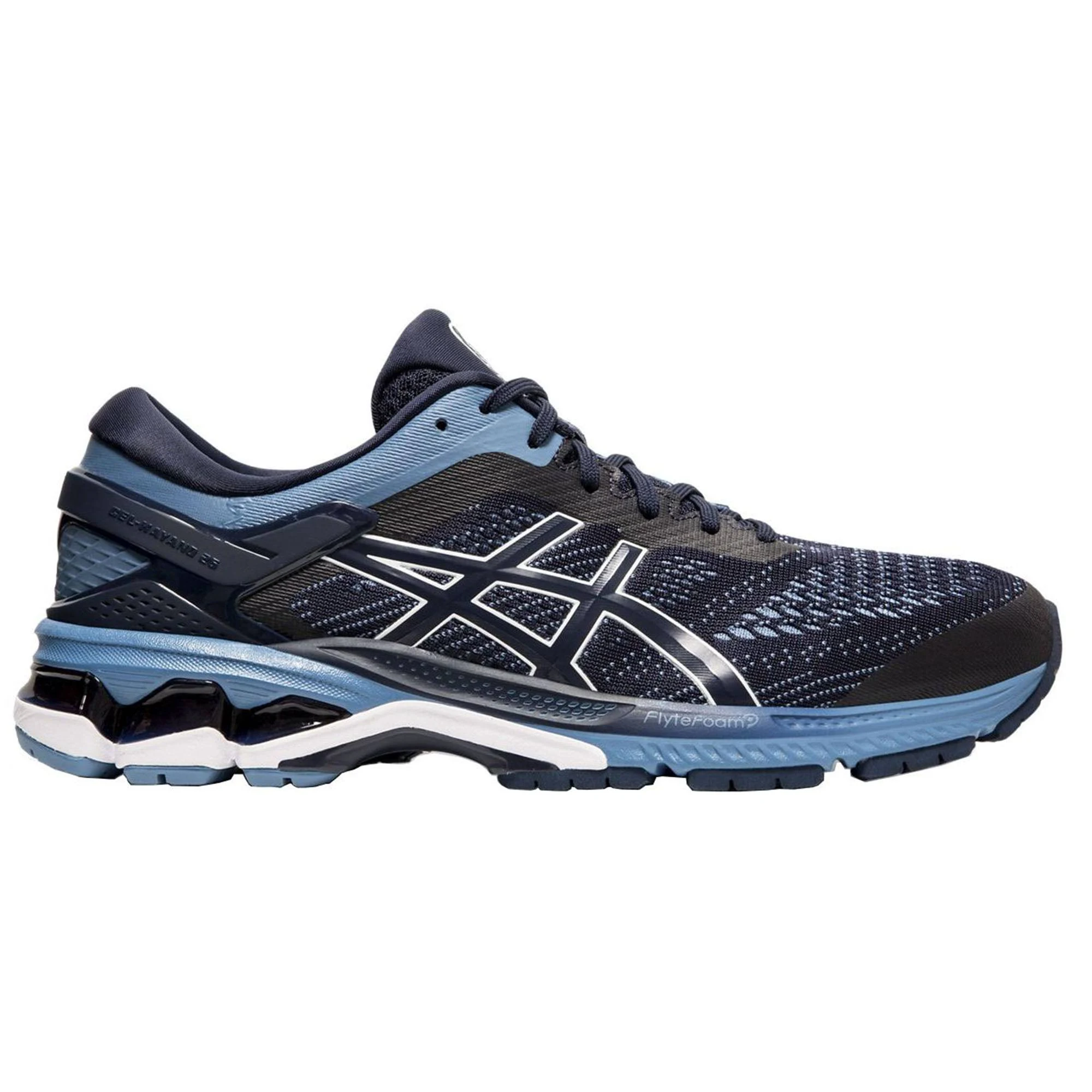 Asics Gel-Kayano 26 Running Shoe - Men's Midnight/Grey, 9.5