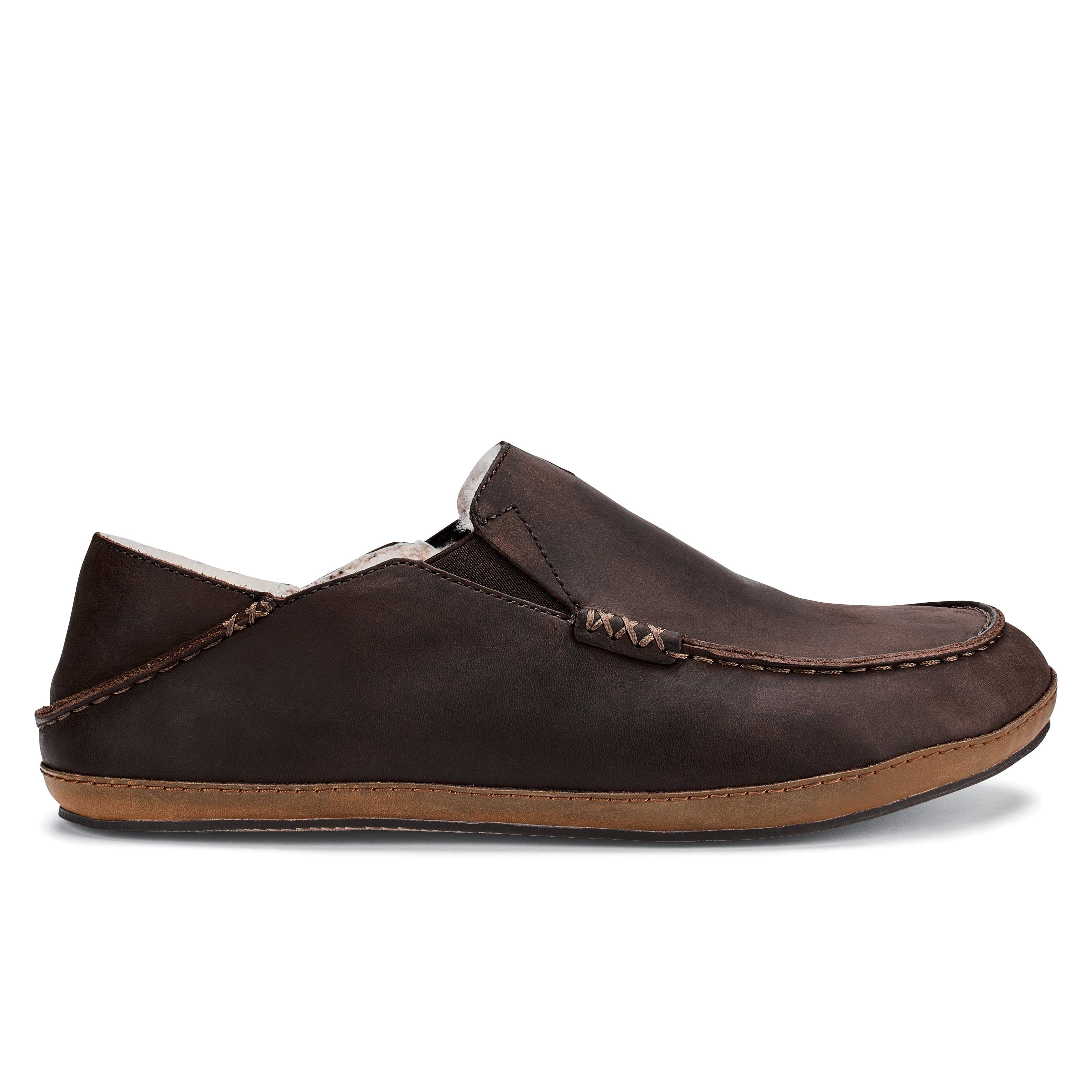 Olukai Moloa Slipper - Men&s Dark Wood/Dark Wood / 16