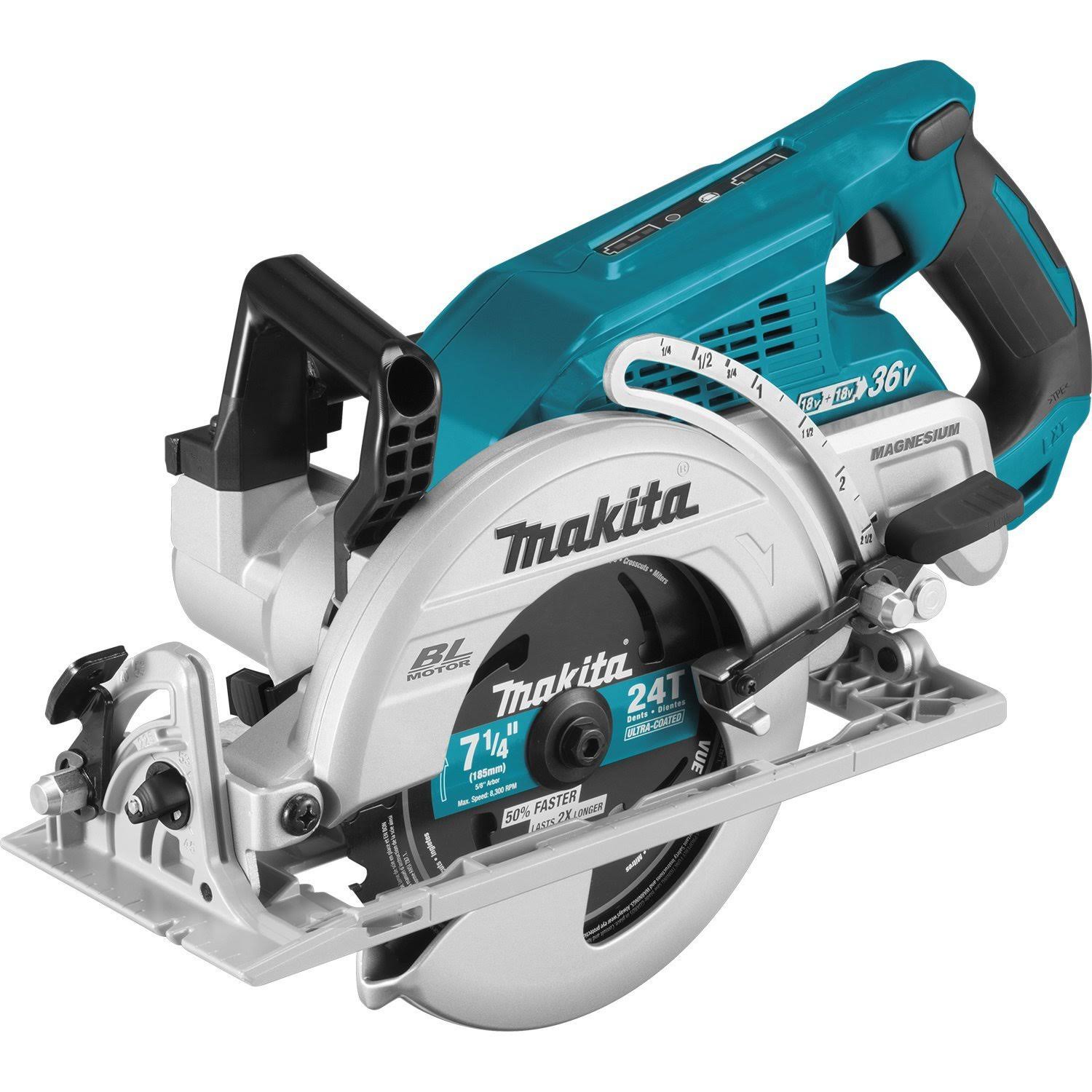Makita XSR01Z 18V X2 LXT Cordless Lithium-Ion Brushless 7-1/4 in. Rear Handle Circular Saw (Tool Only)