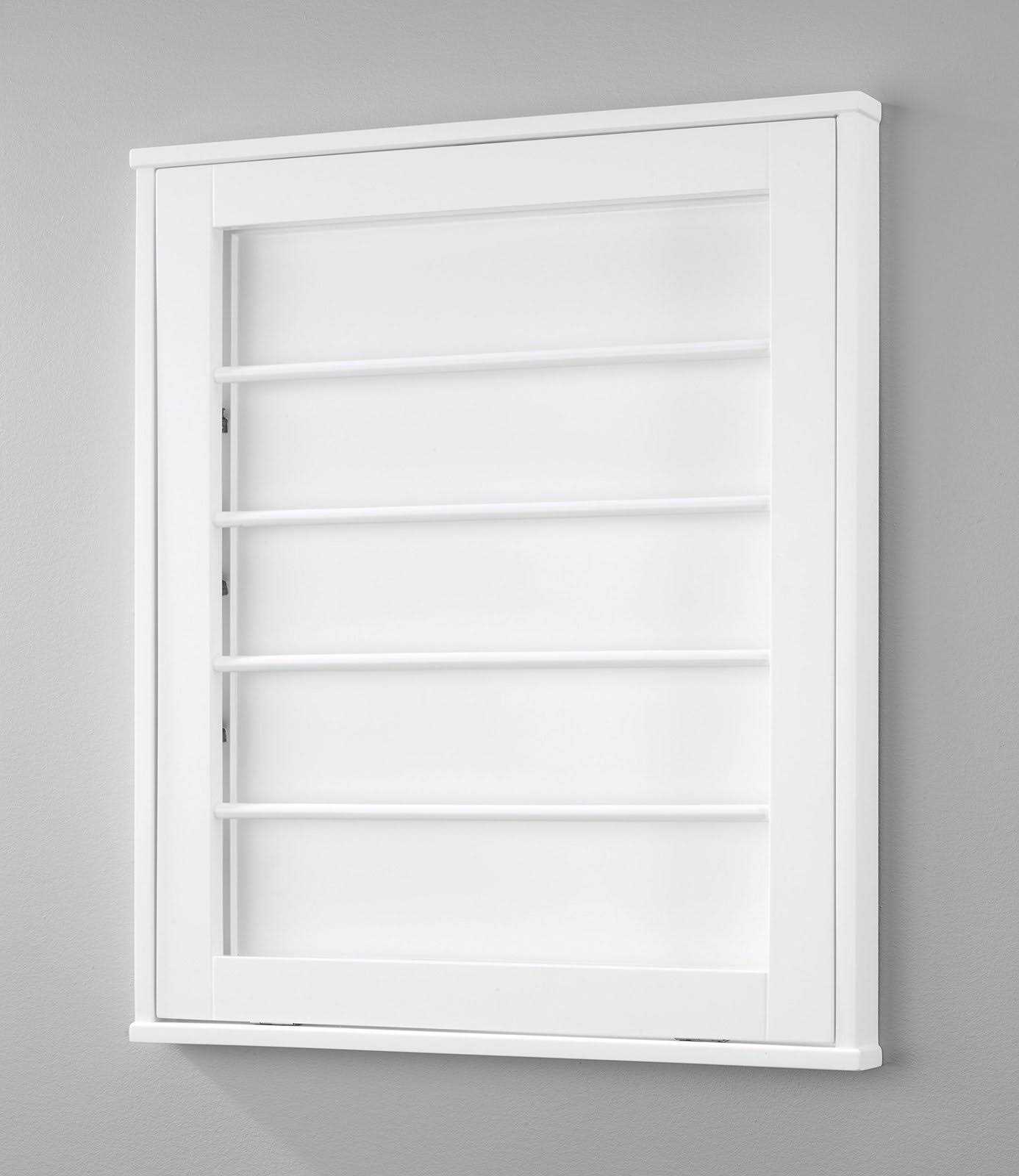 Whitmor Wall Mounted Drying Rack, White