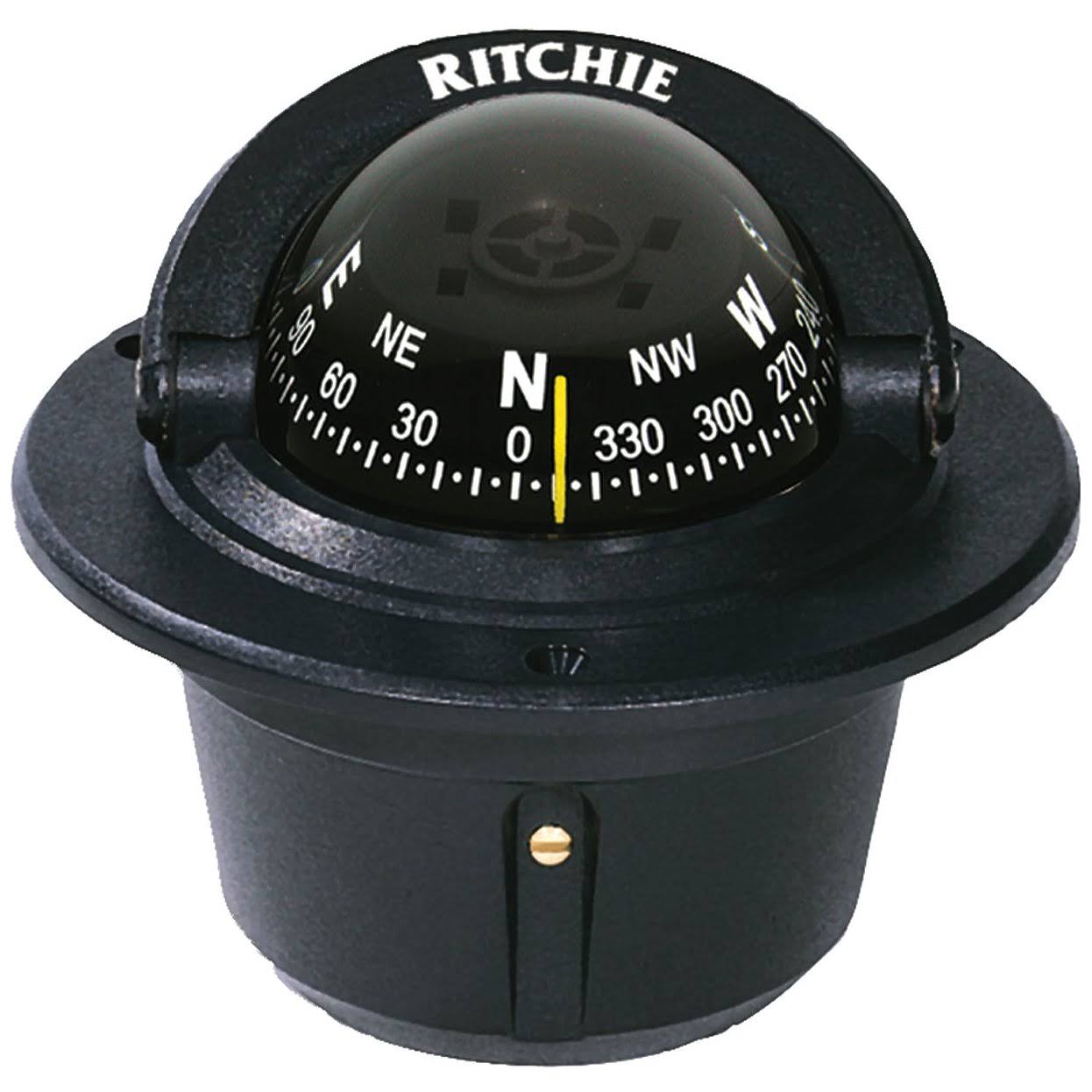 Ritchie - F-50 Explorer Compass - Flush Mount - Black