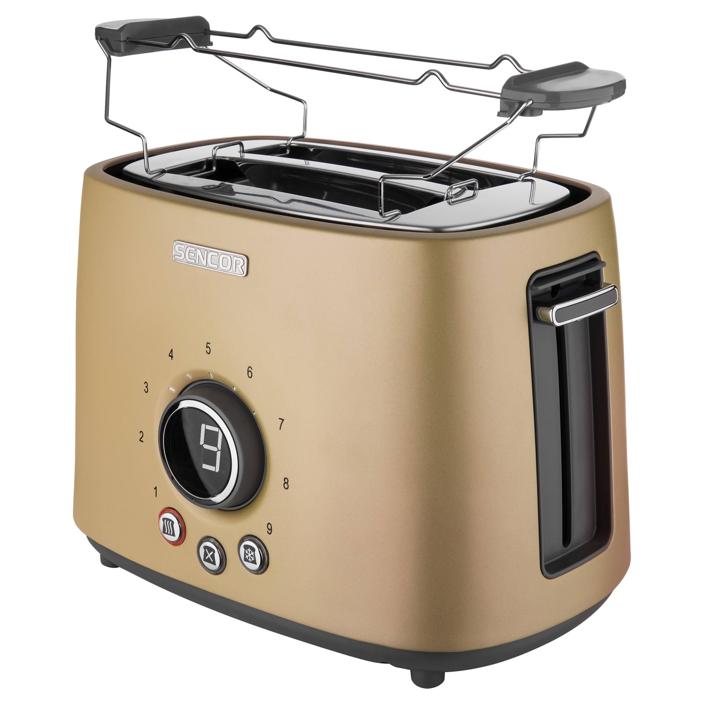Sencor 2-Slot Toaster with Rack Champagne