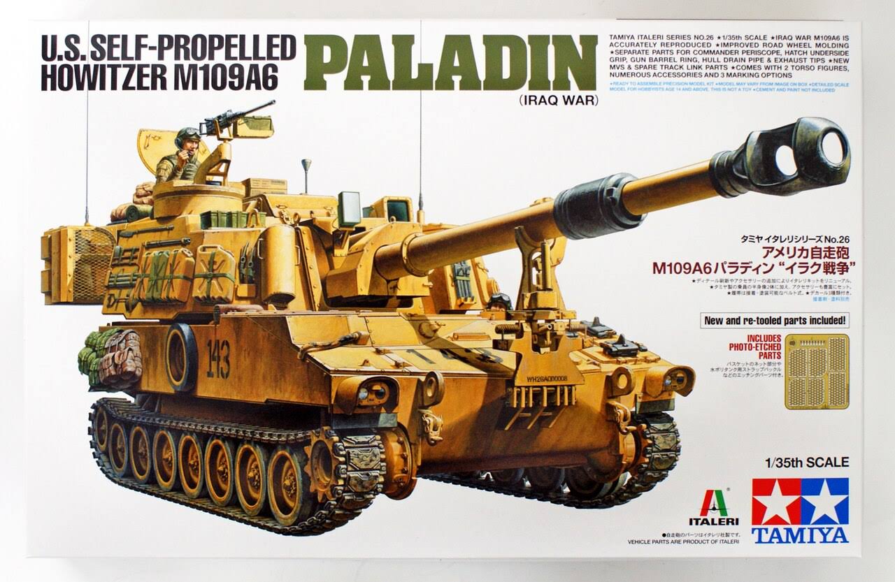 Tamiya 1/35 M109A6 Paladin US Self-Propelled Howitzer