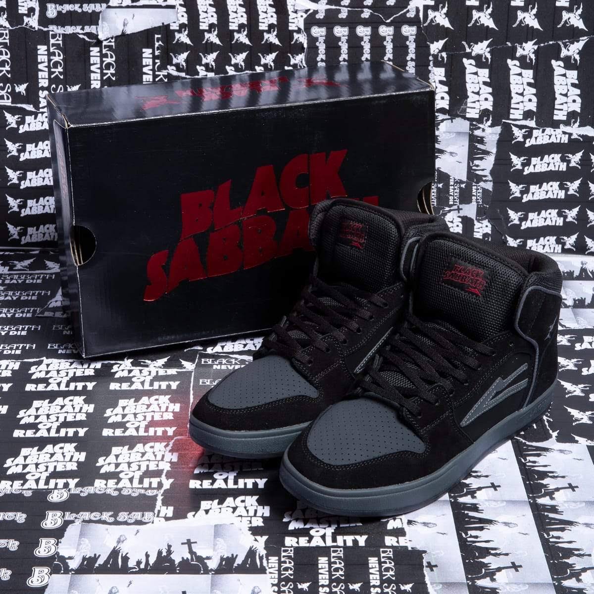 Lakai Shoes Black Sabbath Telford Black/Grey Suede