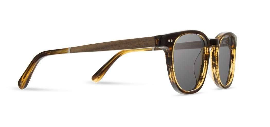 Shwood Topo Polarized Sunglasses - Tortoise Acetate u0026 Walnut Wood - Camp Collection