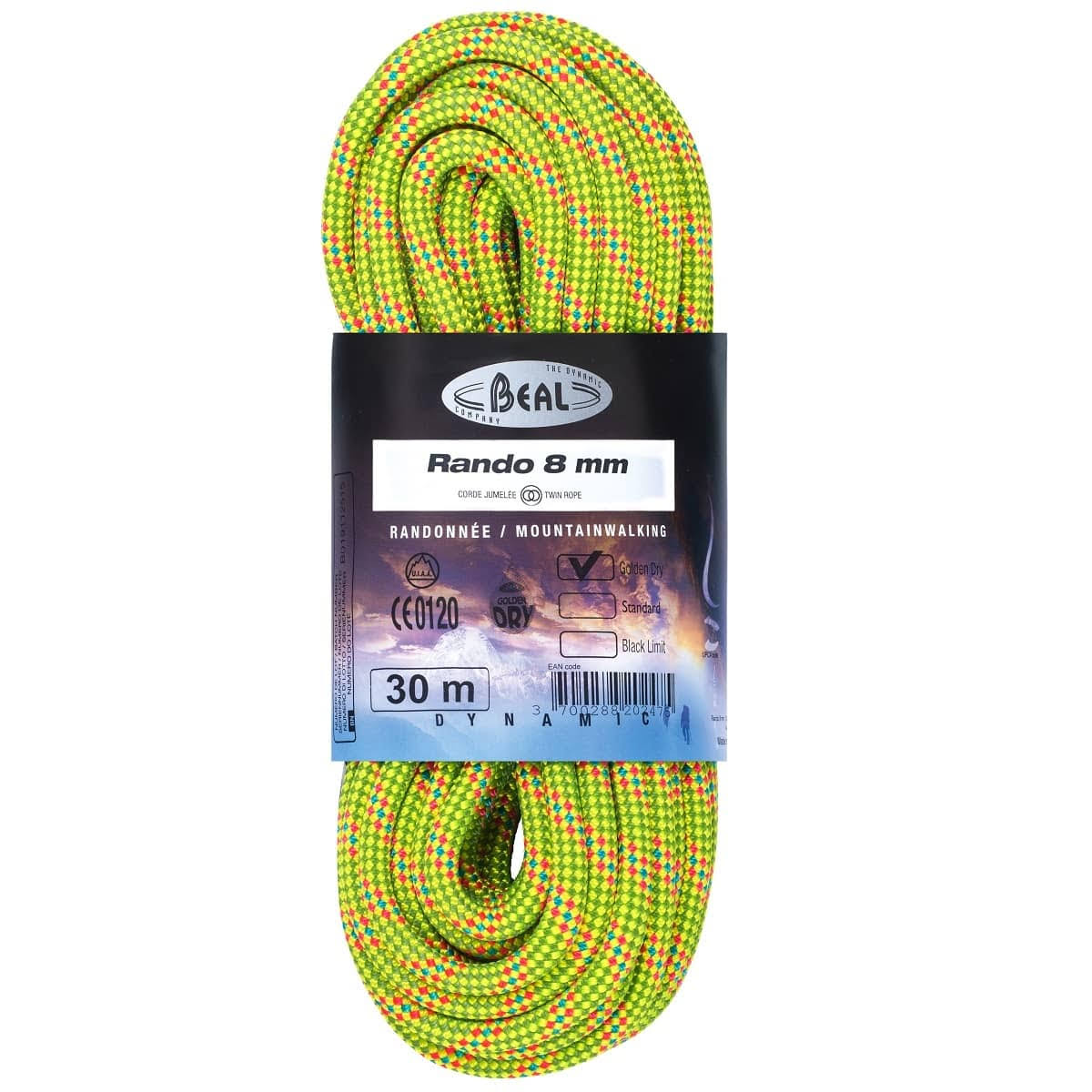 Beal Rando 8mm Golden Dry Rope