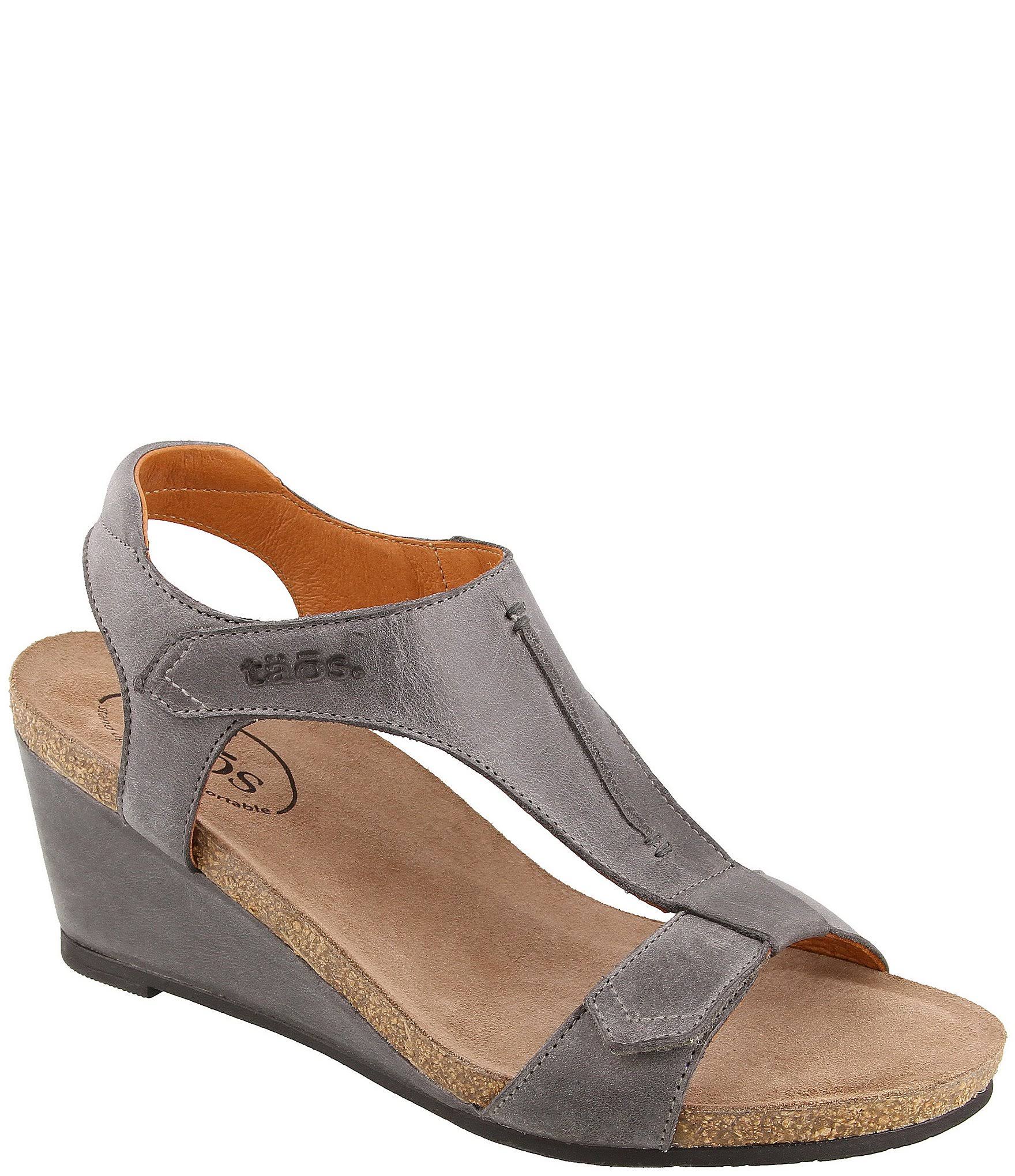 Taos Women's Sheila Wedge Sandal Steel 41