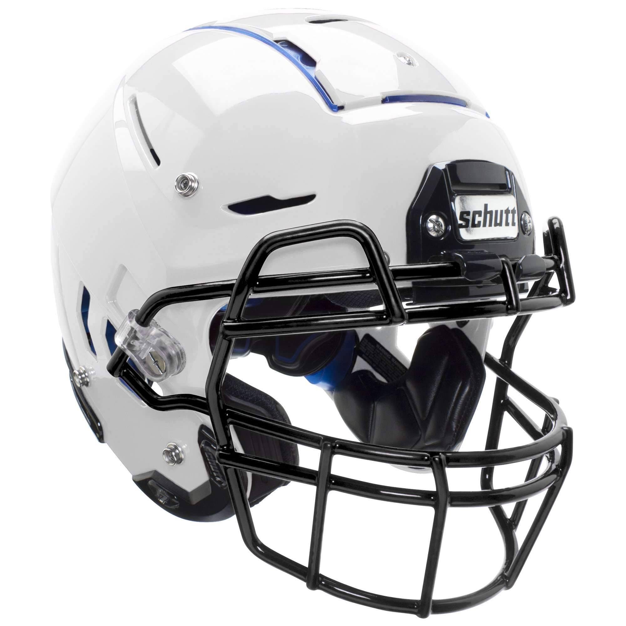 Schutt F7 VTD Youth Football Helmet w/Attached Titanium Facemask - S / White