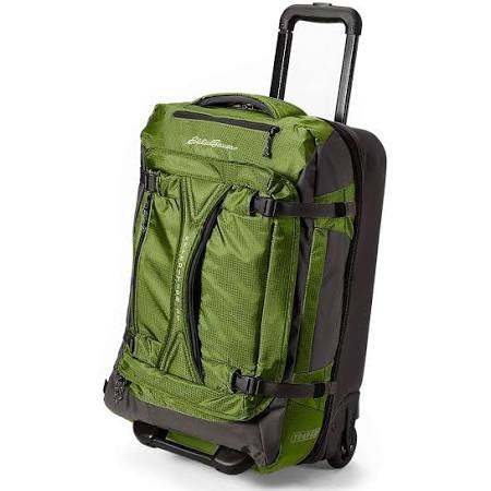 Eddie Bauer Unisex-Adult Expedition Drop Bottom Rolling Duffel - Medium, Brown