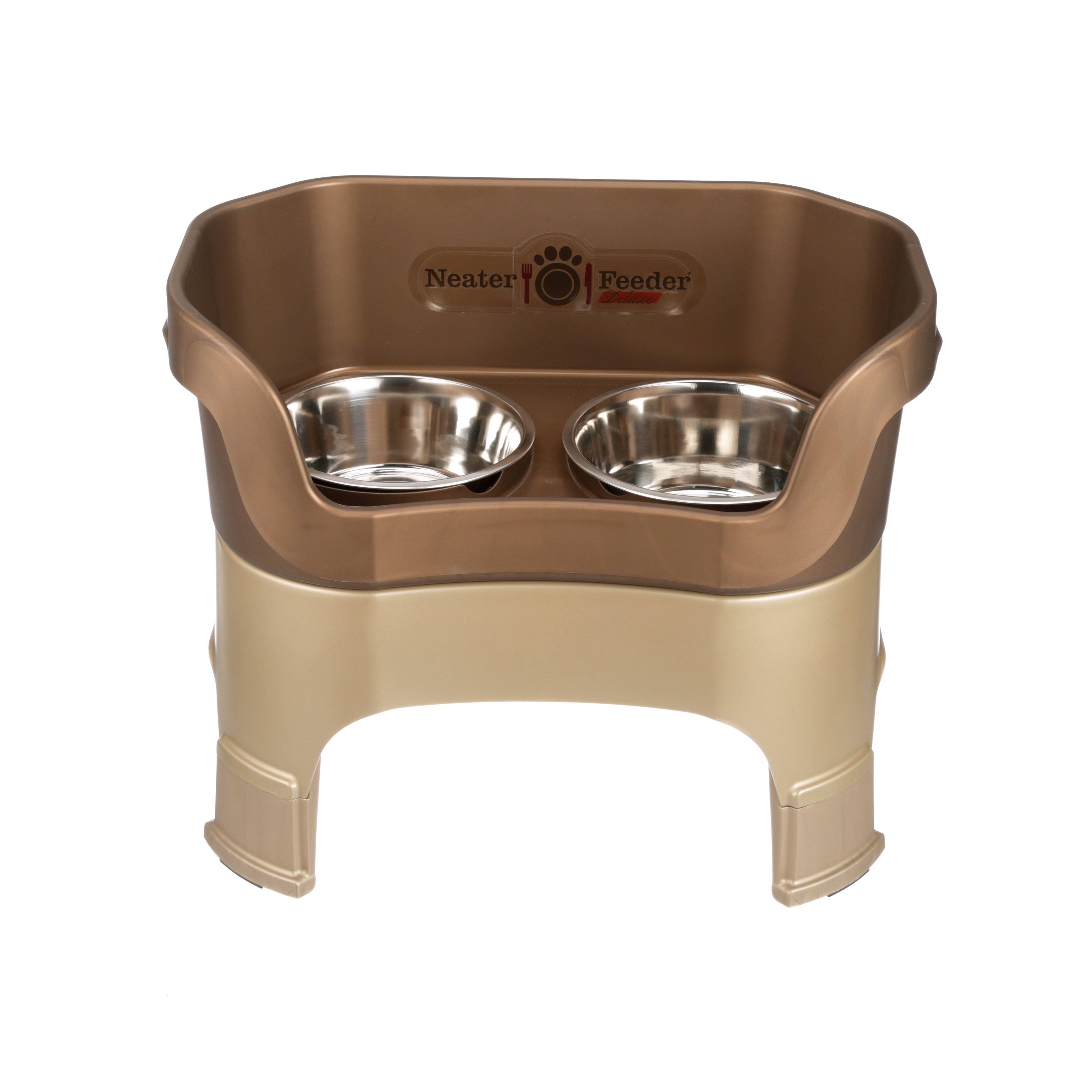 Neater Feeder Deluxe Large + Leg Extensions Bronze -Neater Pets