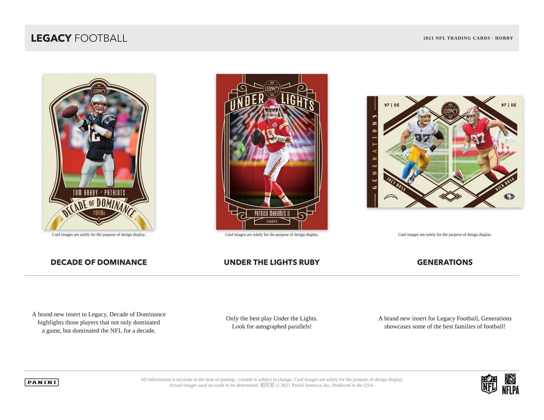 2021 Panini Legacy NFL Football Hobby Box