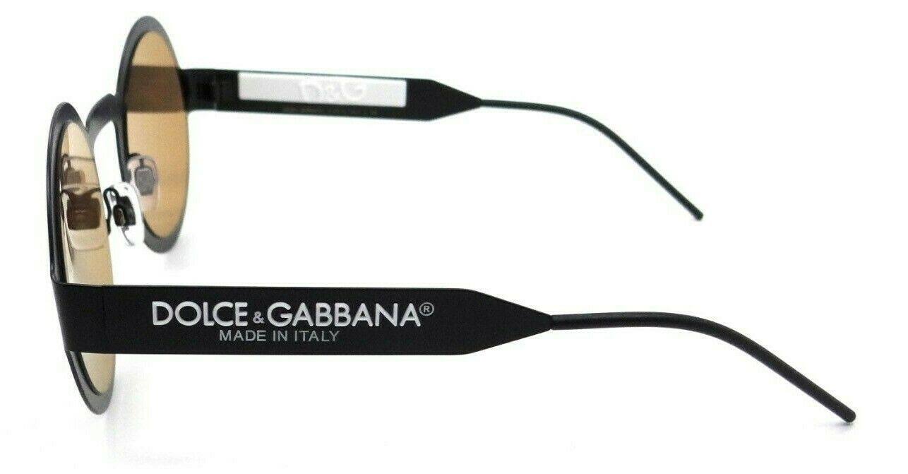 Dolce u0026 Gabbana DG2234 1106/O Black Round Sunglasses