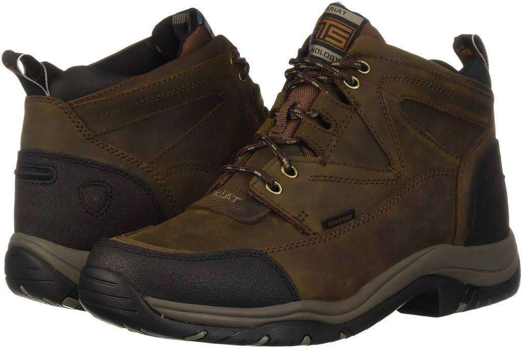 Ariat Men&s Terrain H2O WP Boot - 10.5 - Distressed Brown