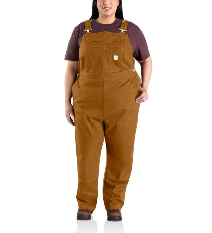 Carhartt Crawford Double-Front Bib Overall | Natural | Small