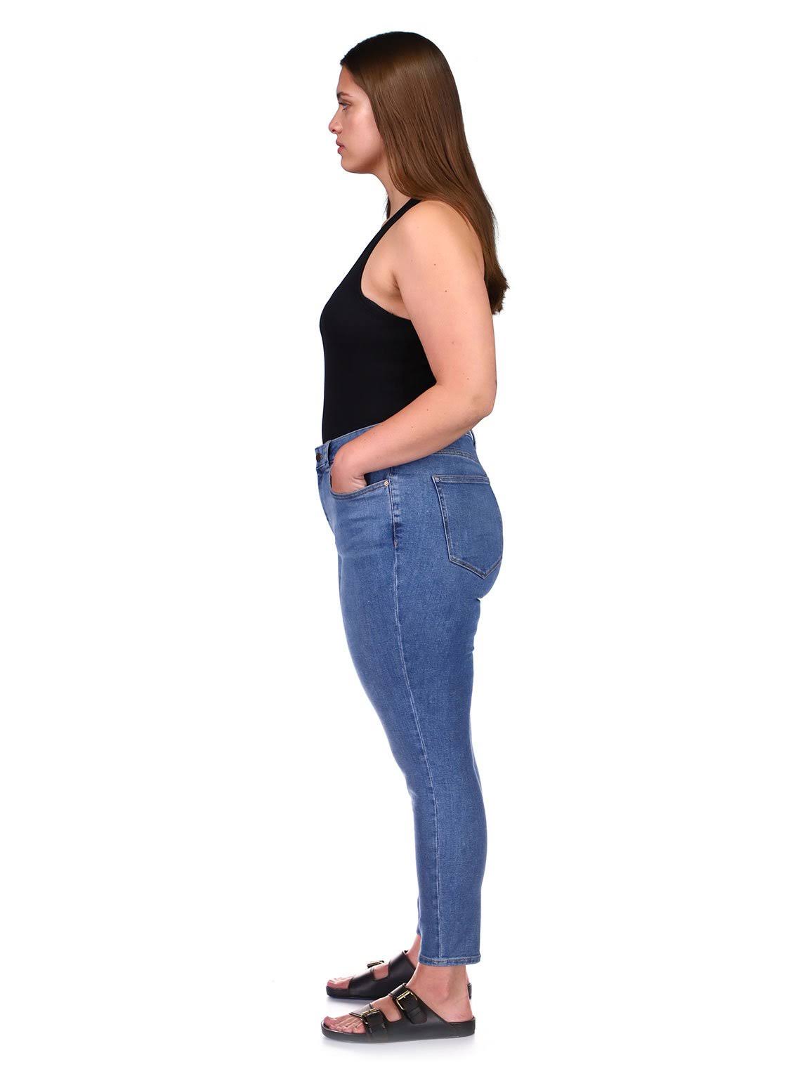 Dl1961 Florence Instasculpt Ankle Skinny Jeans, Size 24W in Azure at Nordstrom