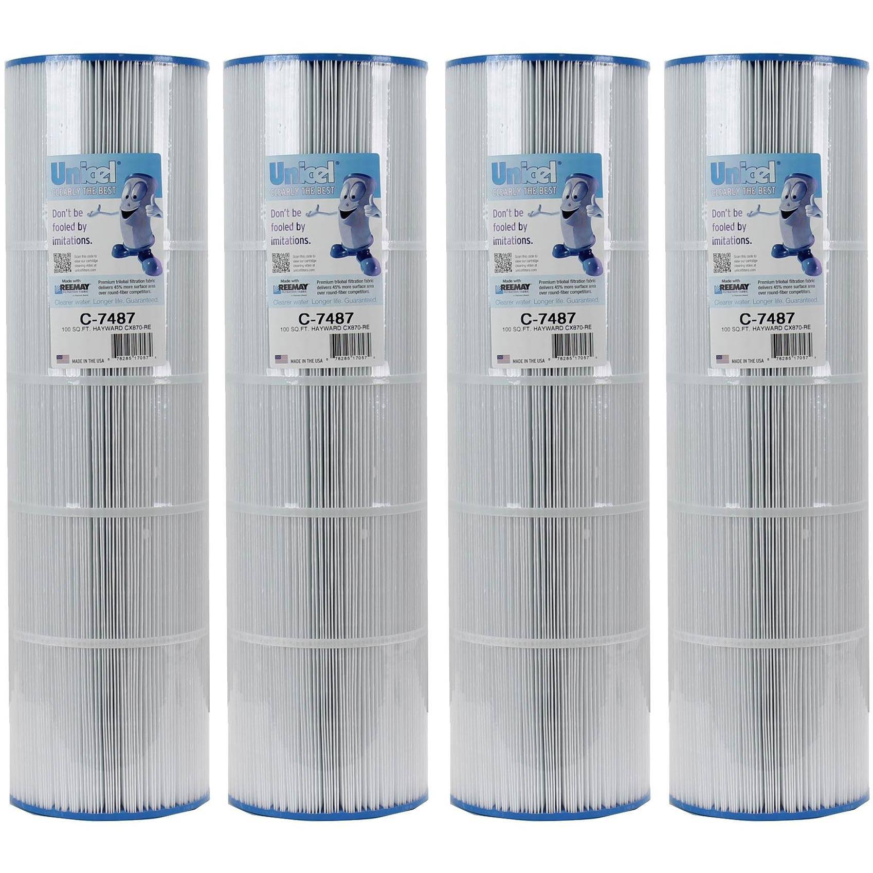 Unicel C-7487 Swimming Pool 100 Sq. ft. Replacement Filter Cartridge (4 Pack)