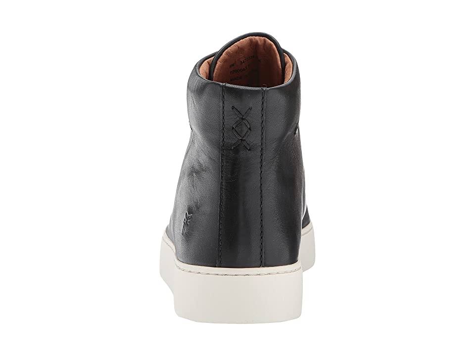 Frye Women's Lena Zip High Top Leather Sneakers - Black - Size 8