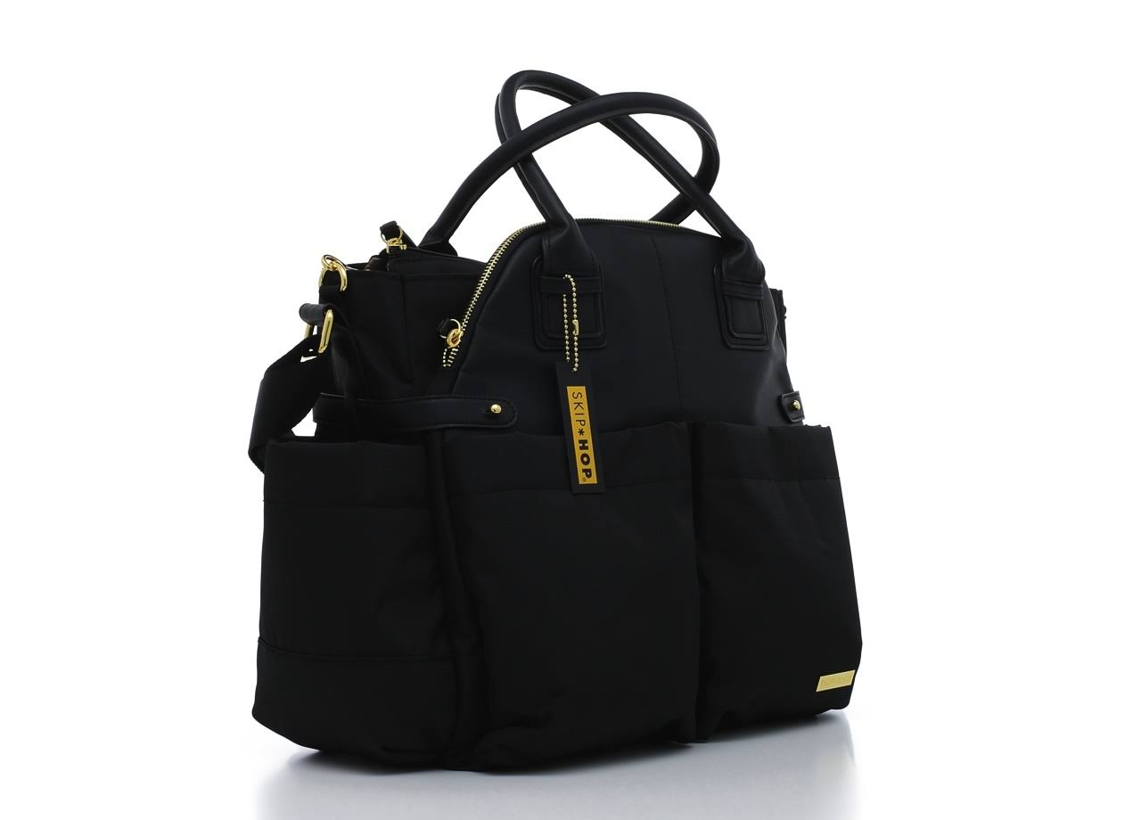 Skip Hop Chelsea Downtown Chic Satchel Diaper Bag - Black