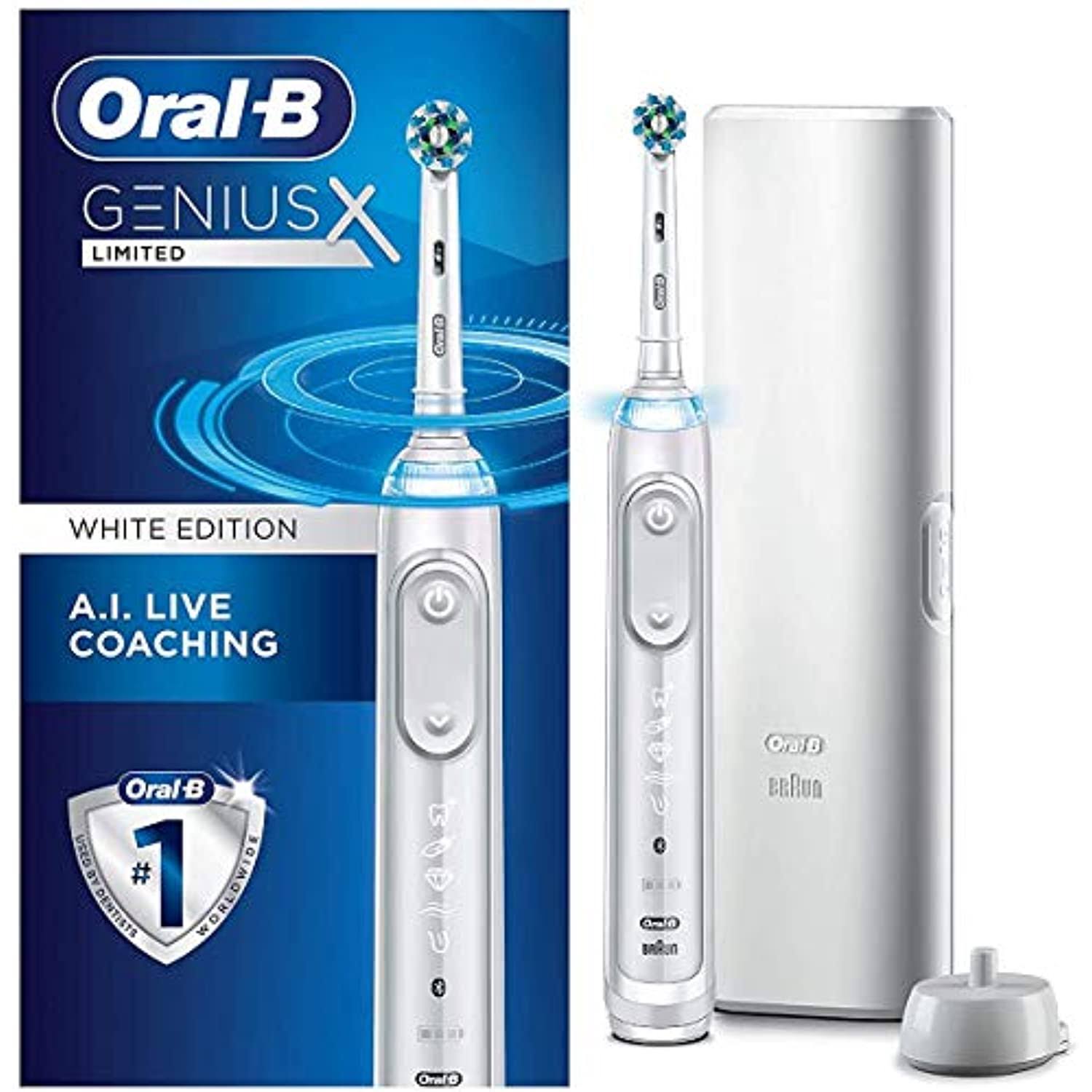 Oral-B Genius x Limited Rechargeable Electric Toothbrush with Artificial Intelligence (White)