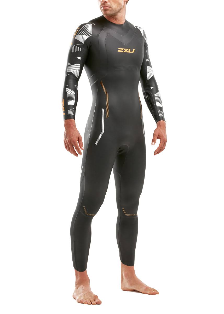 2XU P:2 Propel Wetsuit St Black/Orange Fizz Wetsuits Men's