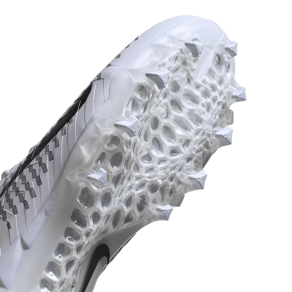 Nike Alpha Menace Pro 2 Mid White/Black Men's Football Cleat 8.5