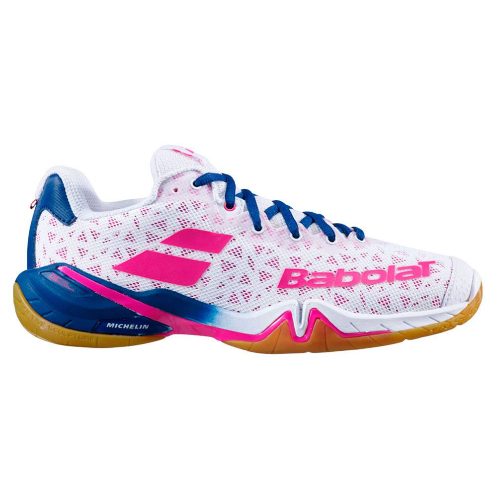 Babolat Women's Shadow Tour Tennis Shoes (White/Rhodamine Red)