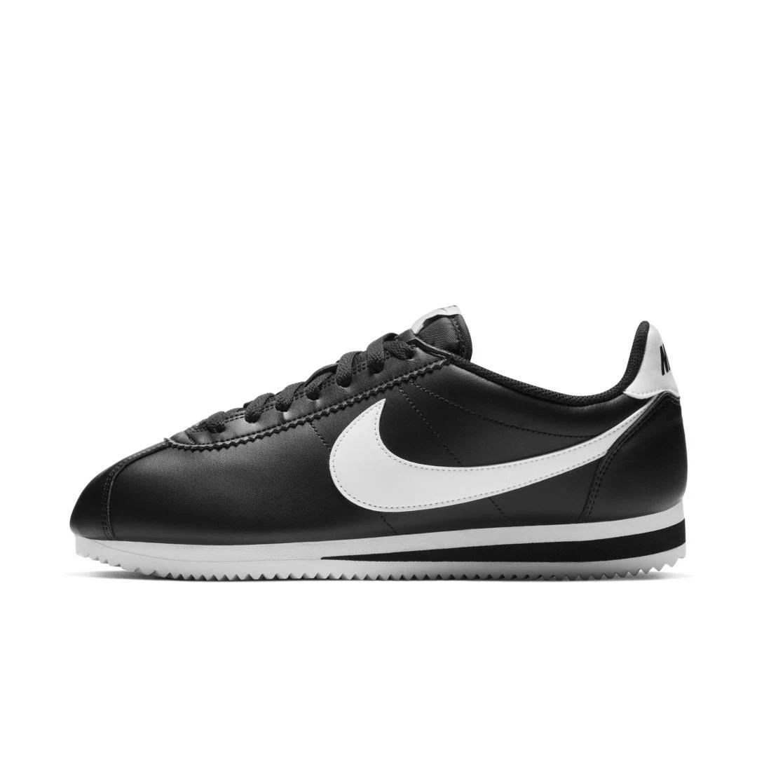 Nike Women&s Classic Cortez Leather Casual Shoe, Black