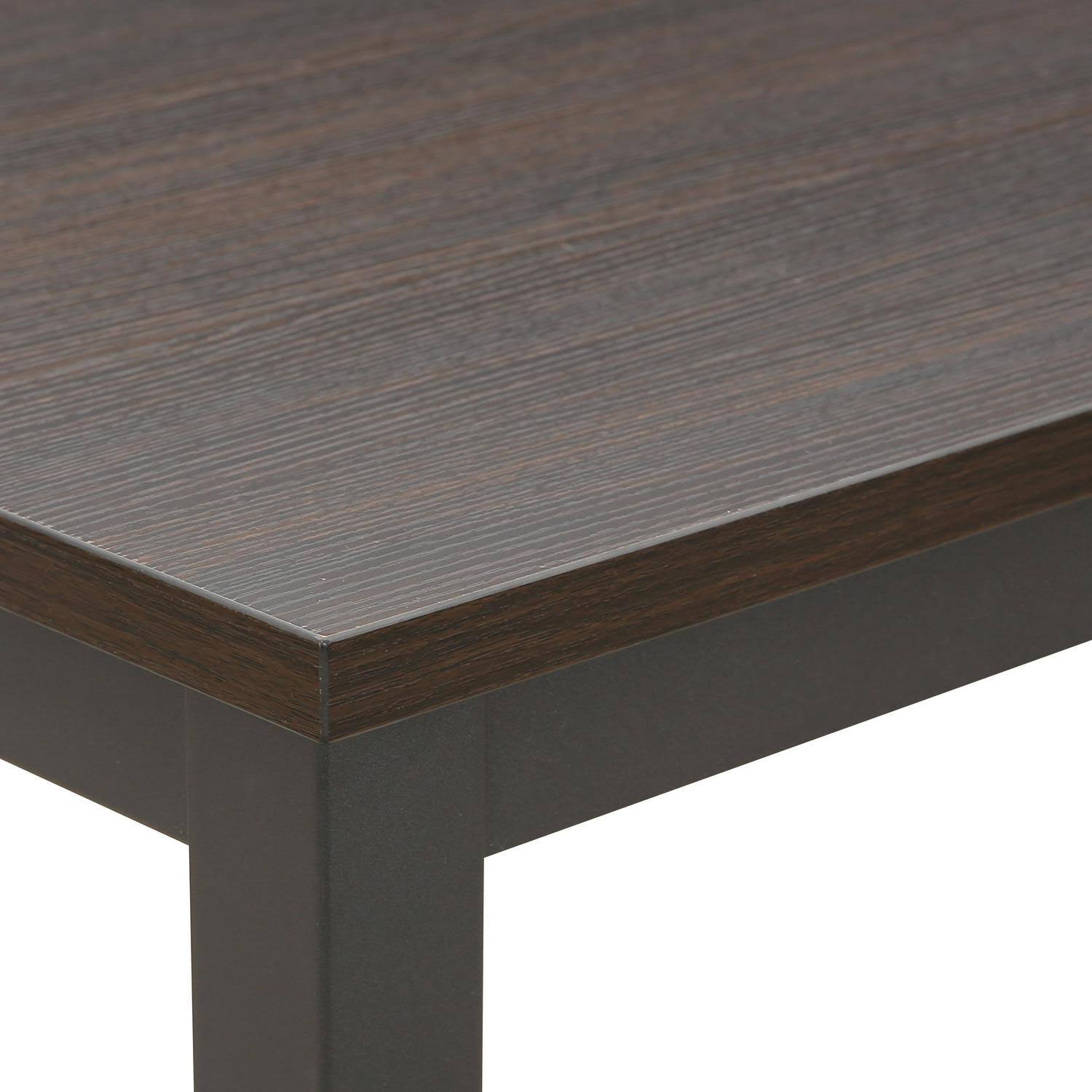 Edgemod Grover Large Office Desk in Dark Walnut, Black
