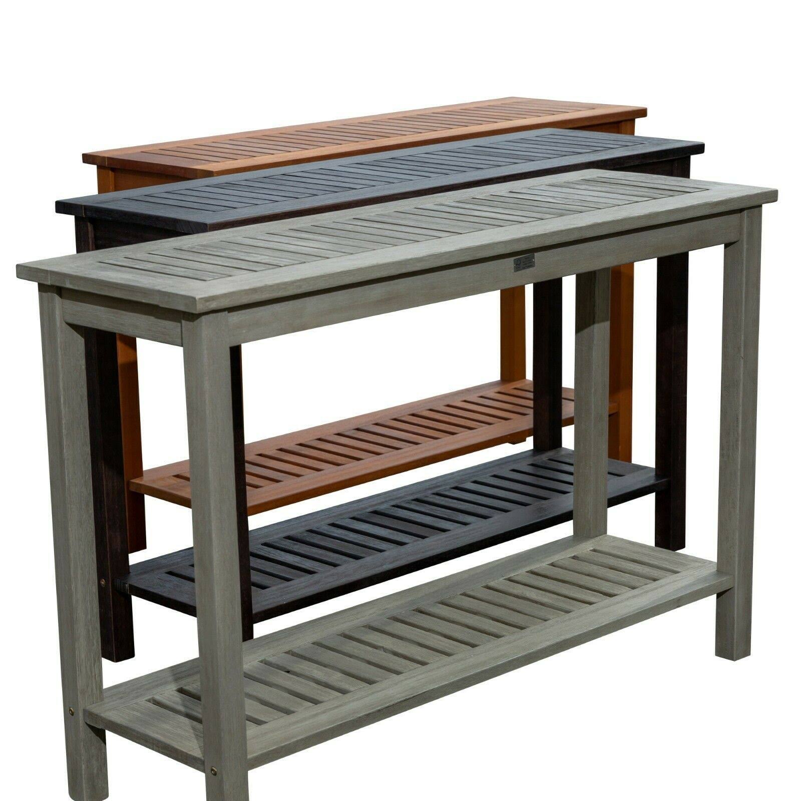 Dty Outdoor Living Longs Peak Eucalyptus Console Table - Natural Oil