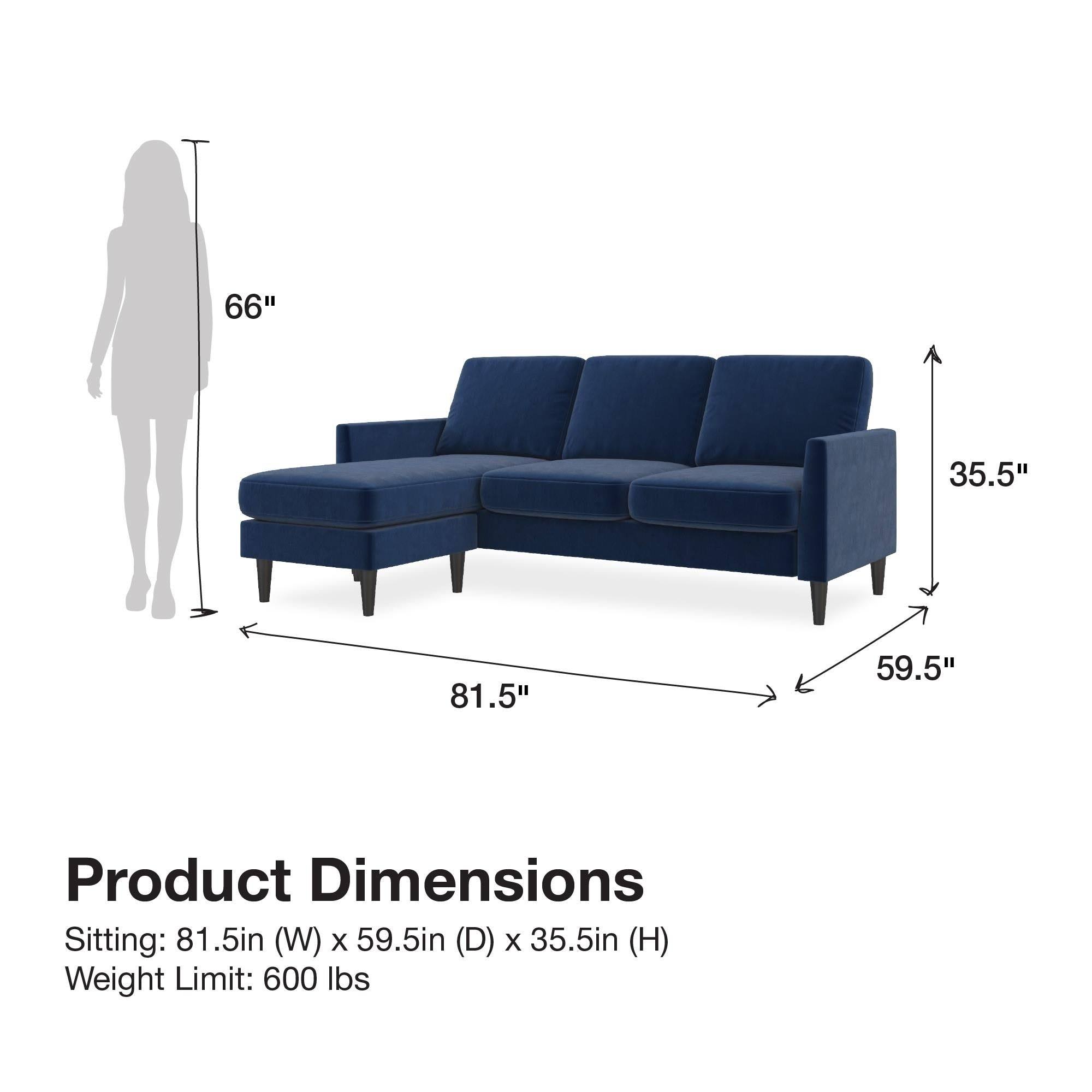 Mr. Kate Winston Sofa Sectional, Light Gray Linen