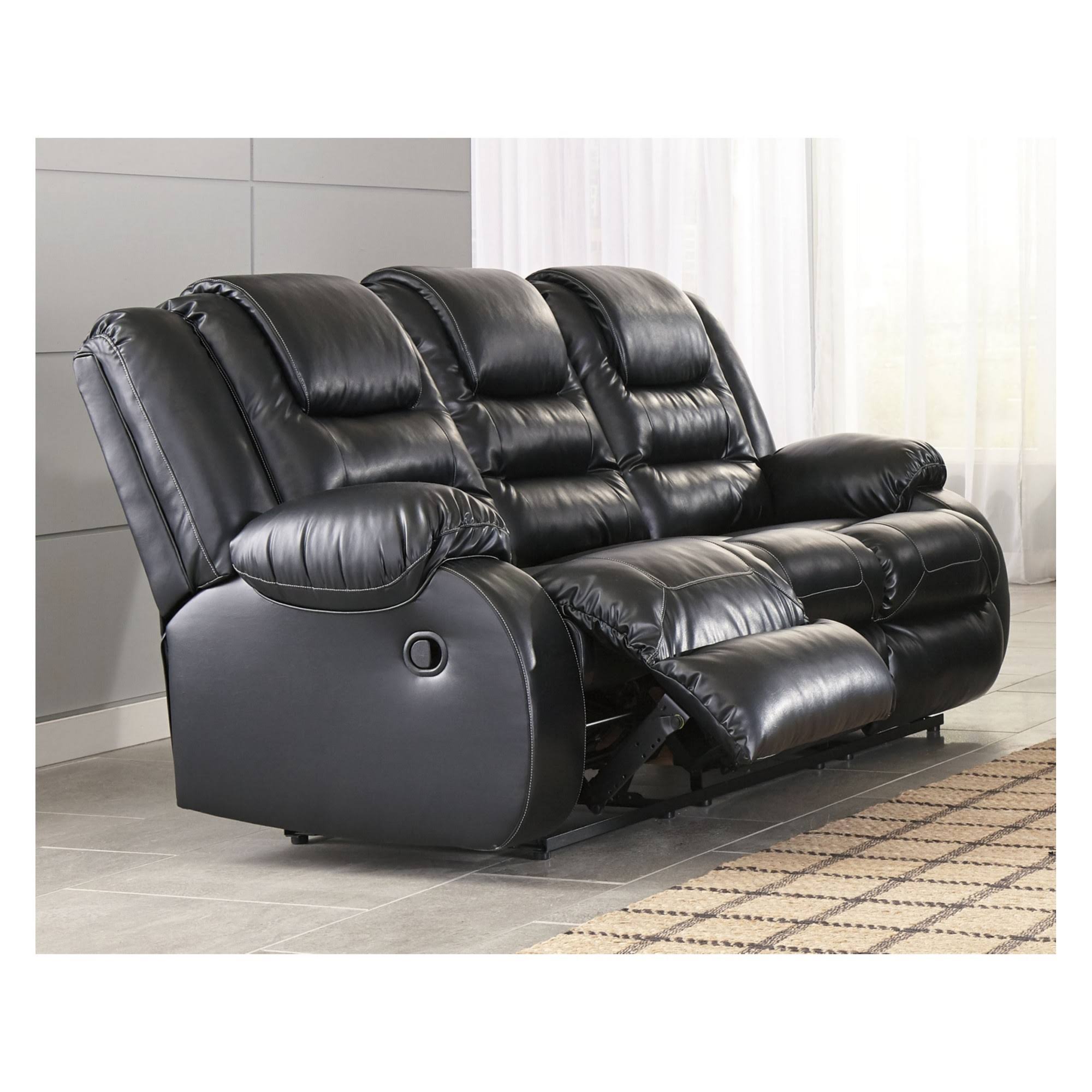 Ashley Vacherie Reclining Sofa Black