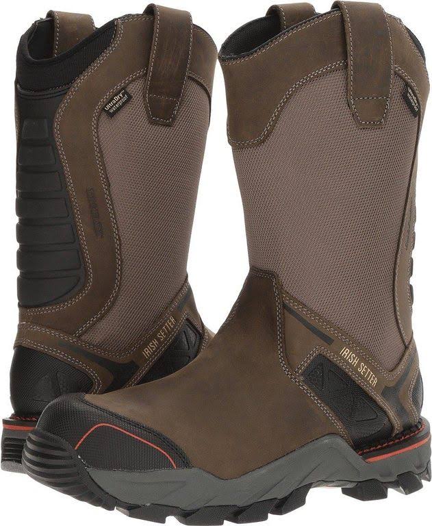 Irish Setter Work Men's Crosby Nano Toe Waterproof Pull-On Boot