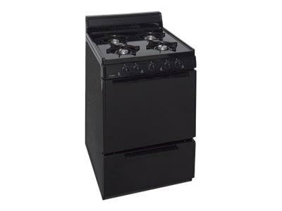 Premier SCK100BP Propane Gas Range with Broiler Drawer - Freestanding - Black