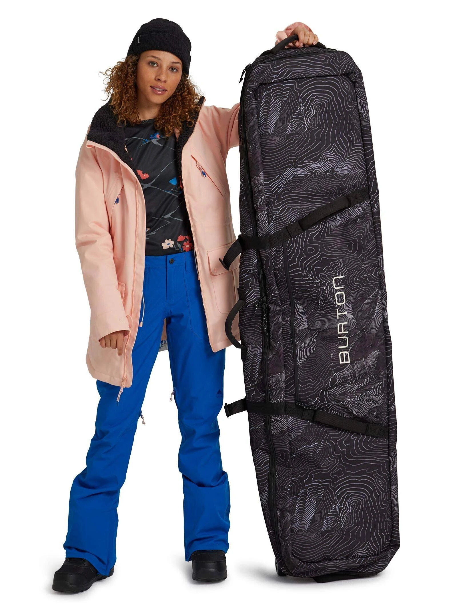 Burton Wheelie Locker - Black Mansfield Topo - 181