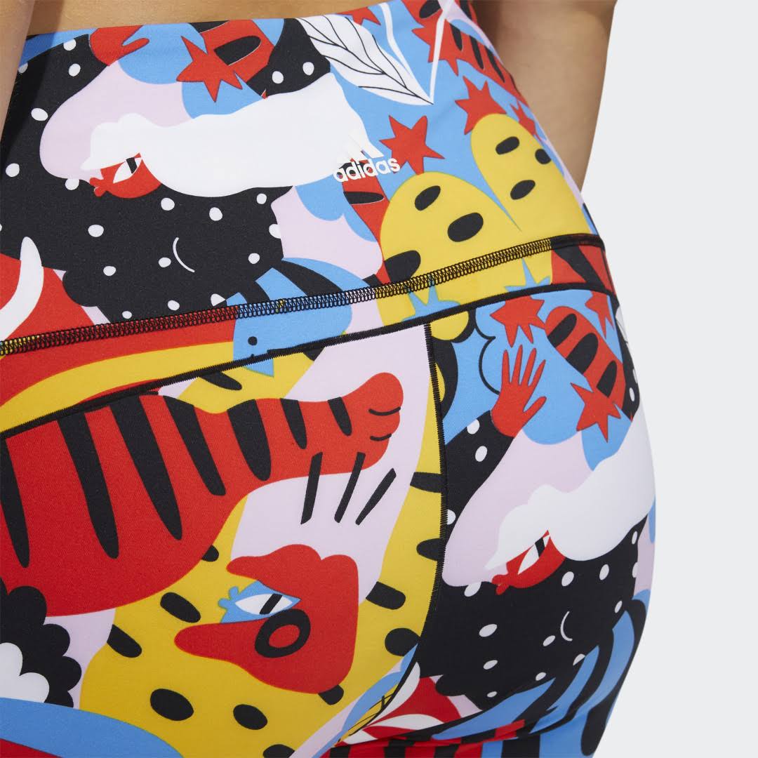 Adidas Women's Believe This 2.0 Egle 7/8 Plus Size Tights, 4X, Multi