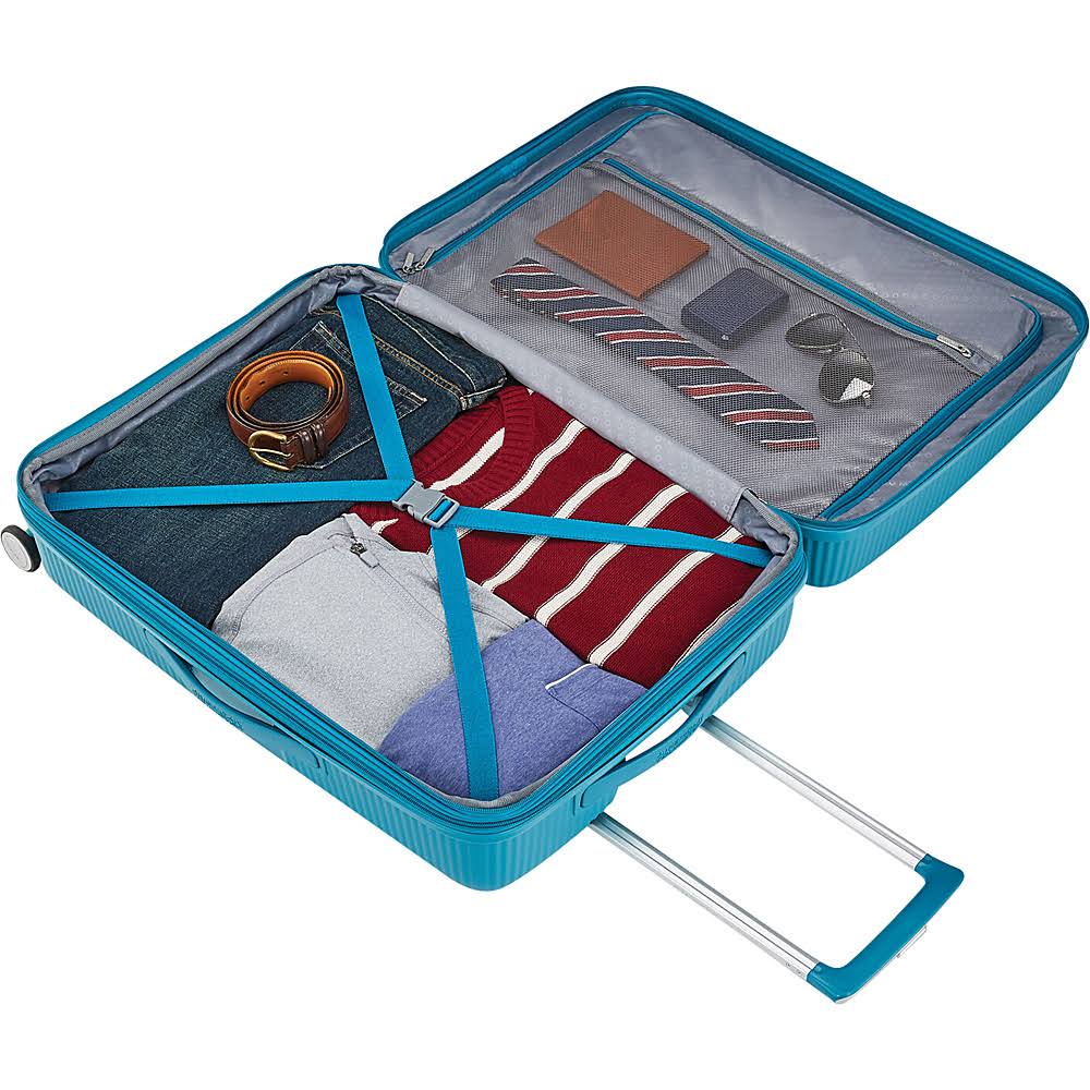 American Tourister Curio Hardside Luggage with Spinner Wheels, Black, 3-Piece Set (20/25/29)