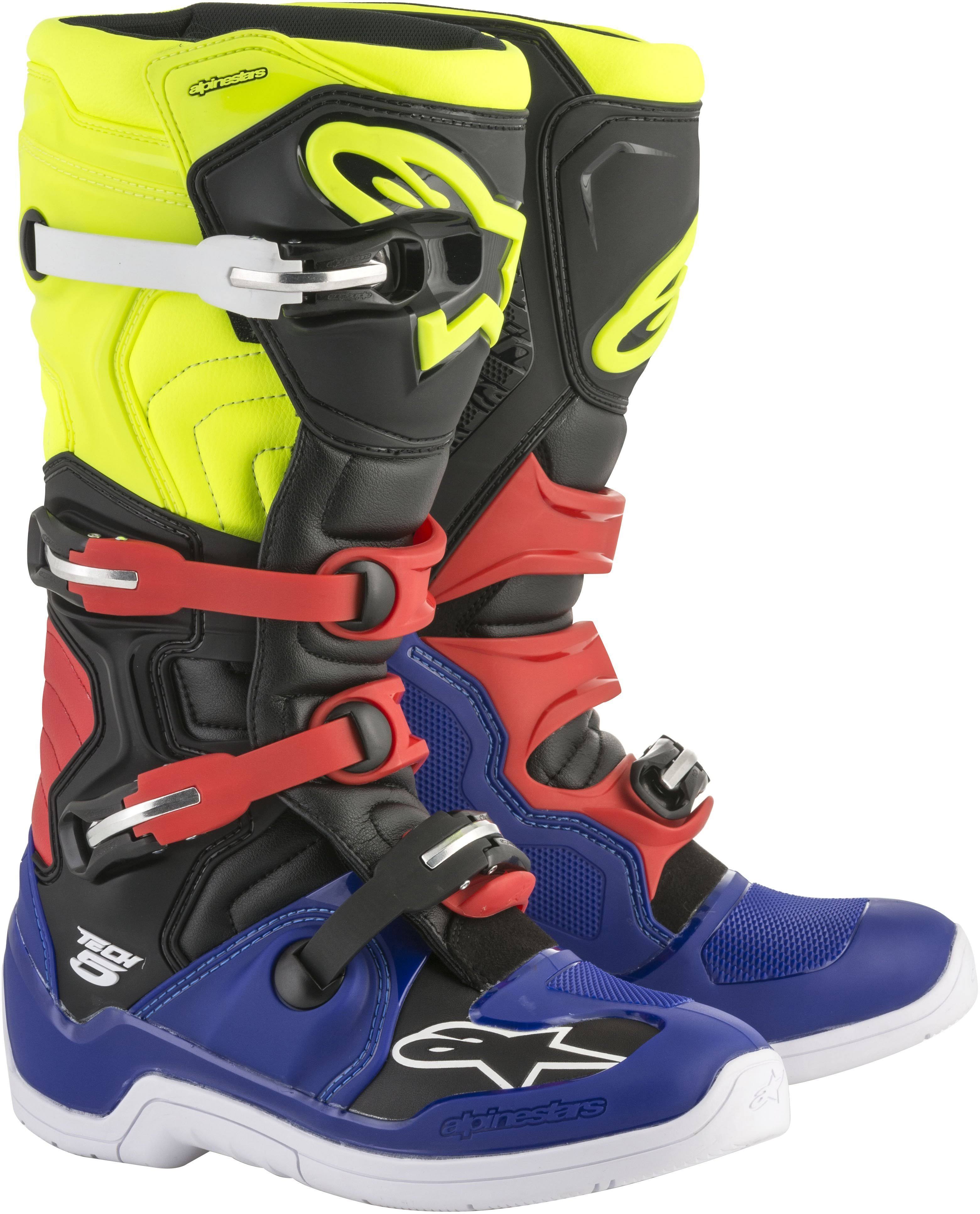 Alpinestars Tech 5 Boots - White/Red/Blue - 10