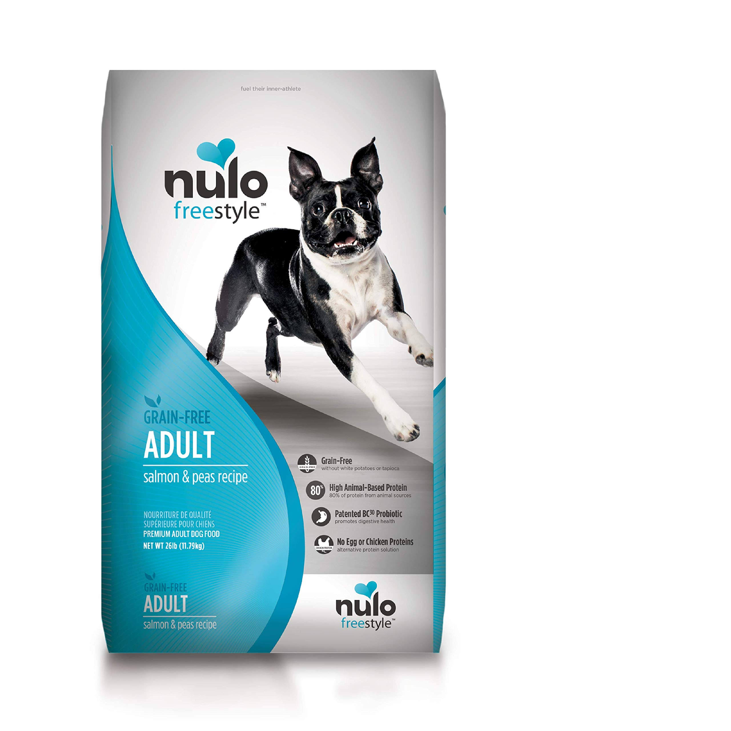 Nulo Freestyle Salmon u0026 Peas Recipe Grain-Free Adult Dry Dog Food, 26-lb Bag