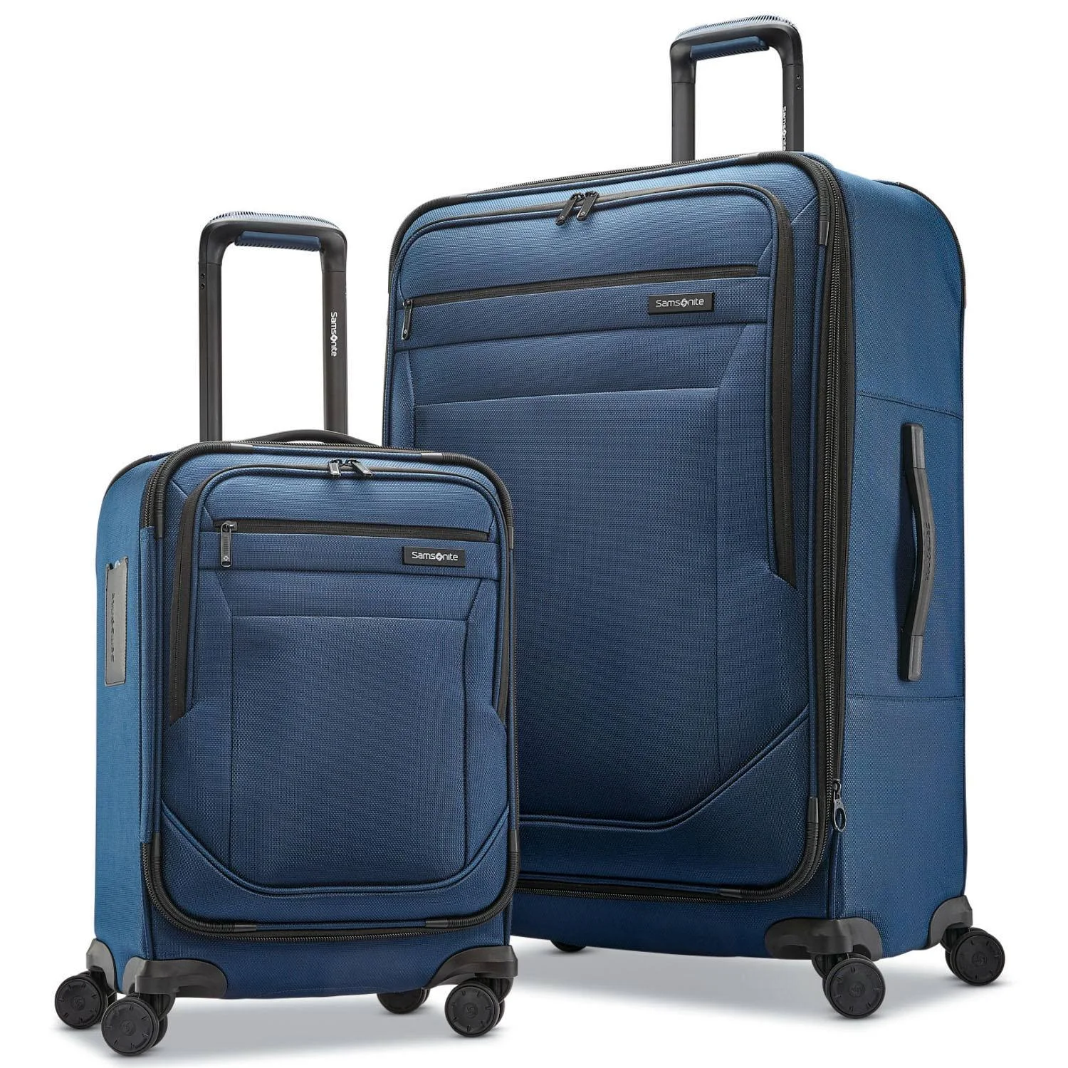 Samsonite Quantum Max Softside 2 Piece Spinner Set Blue