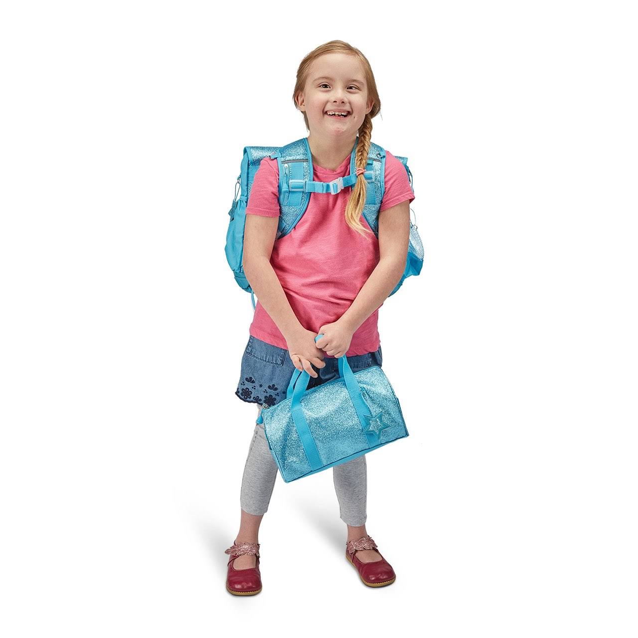 Bixbee Sparkalicious Glitter Backpack - Medium - Turquoise