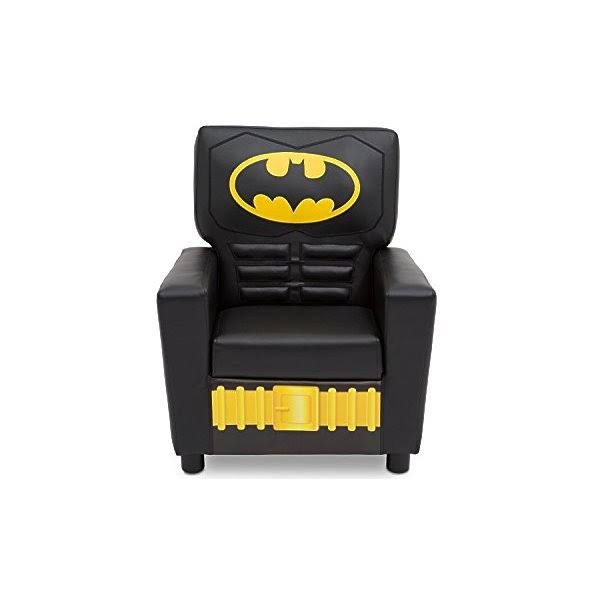 DC Comics Batman Youth High Back Upholstered Chair, Black