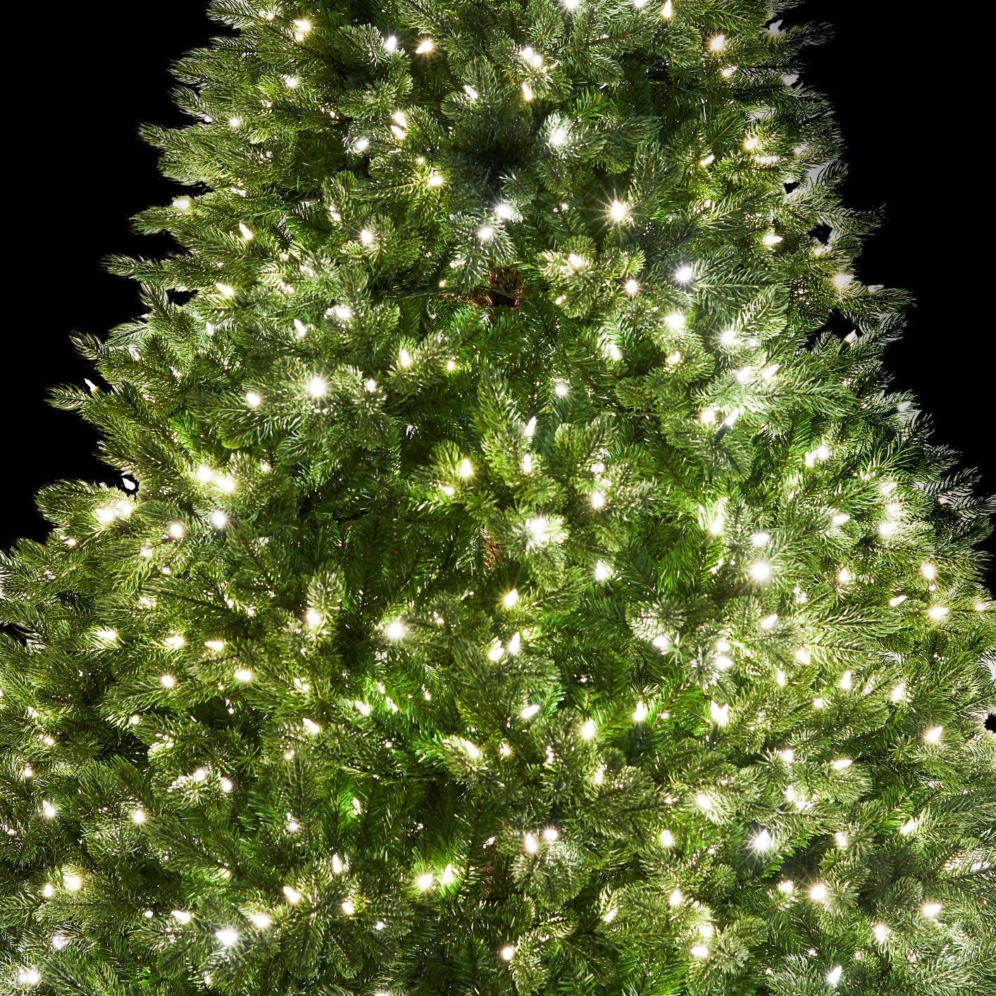 6.5& Cypress Spruce Artificial Christmas Tree with 1000 Warm White u0026 Multi-Color Color LED Lights