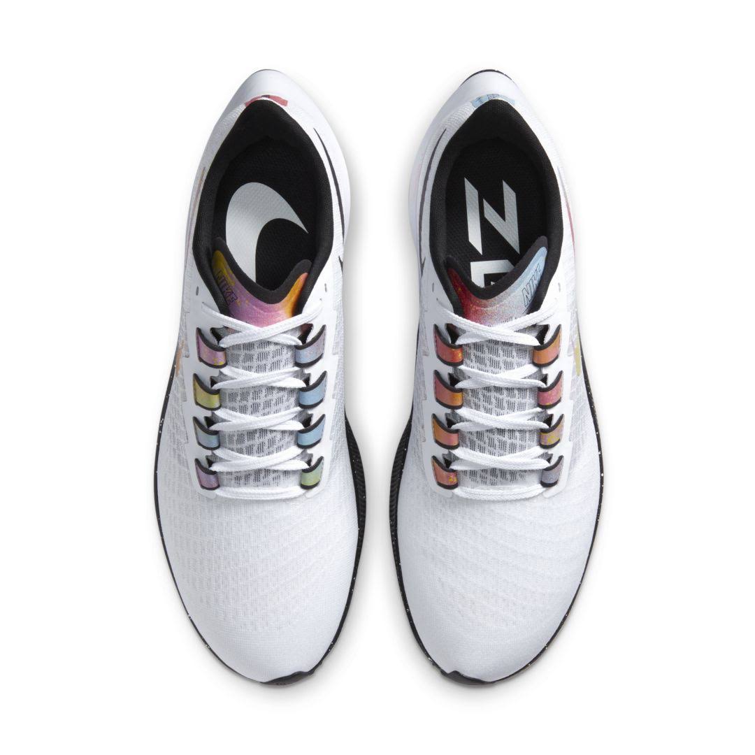 Nike Men's Air Zoom Pegasus 37 Running Shoes, White/Black/Multi
