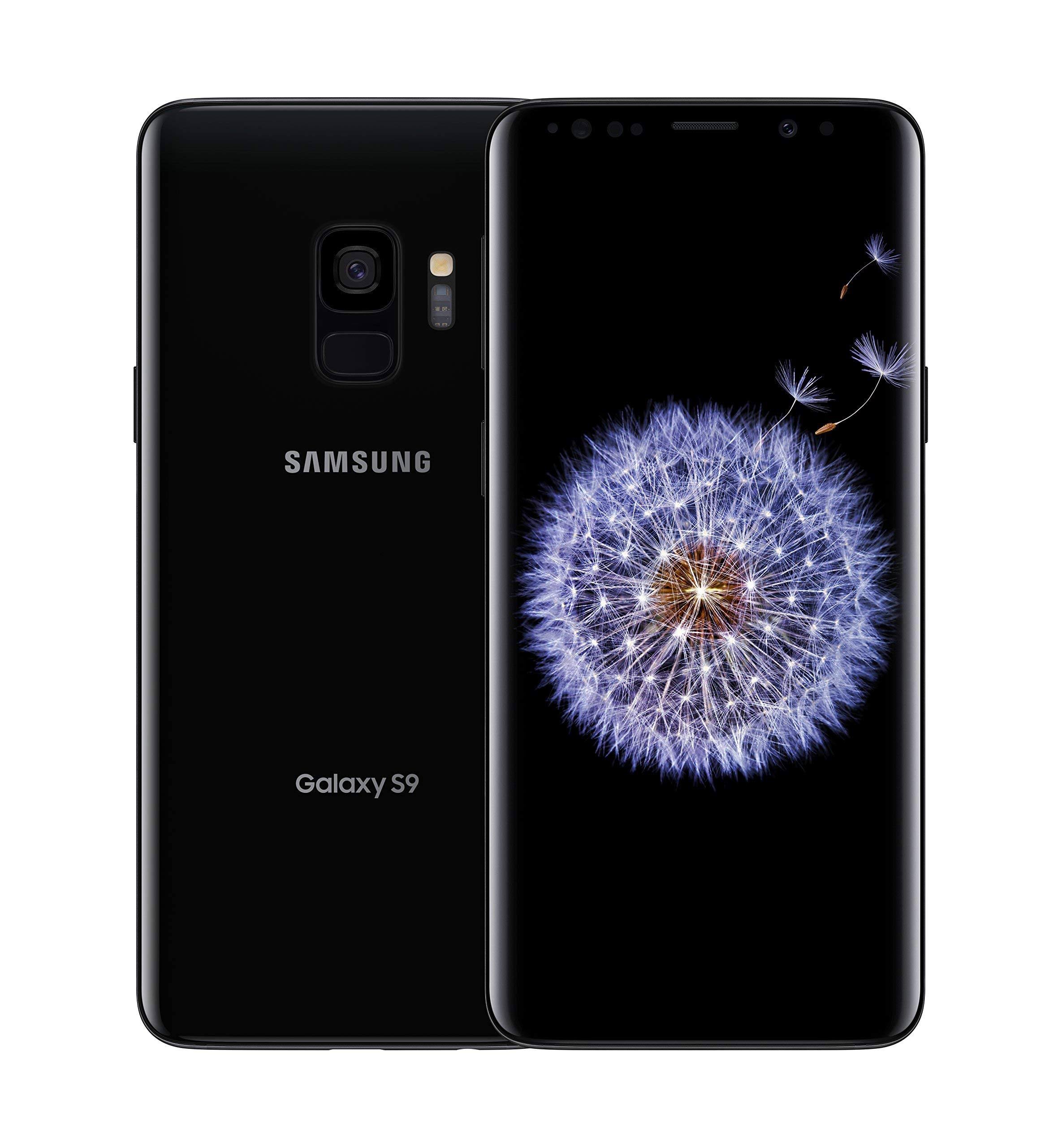 Samsung Galaxy S9, 64GB, Midnight Black - Fully Unlocked (Renewed)
