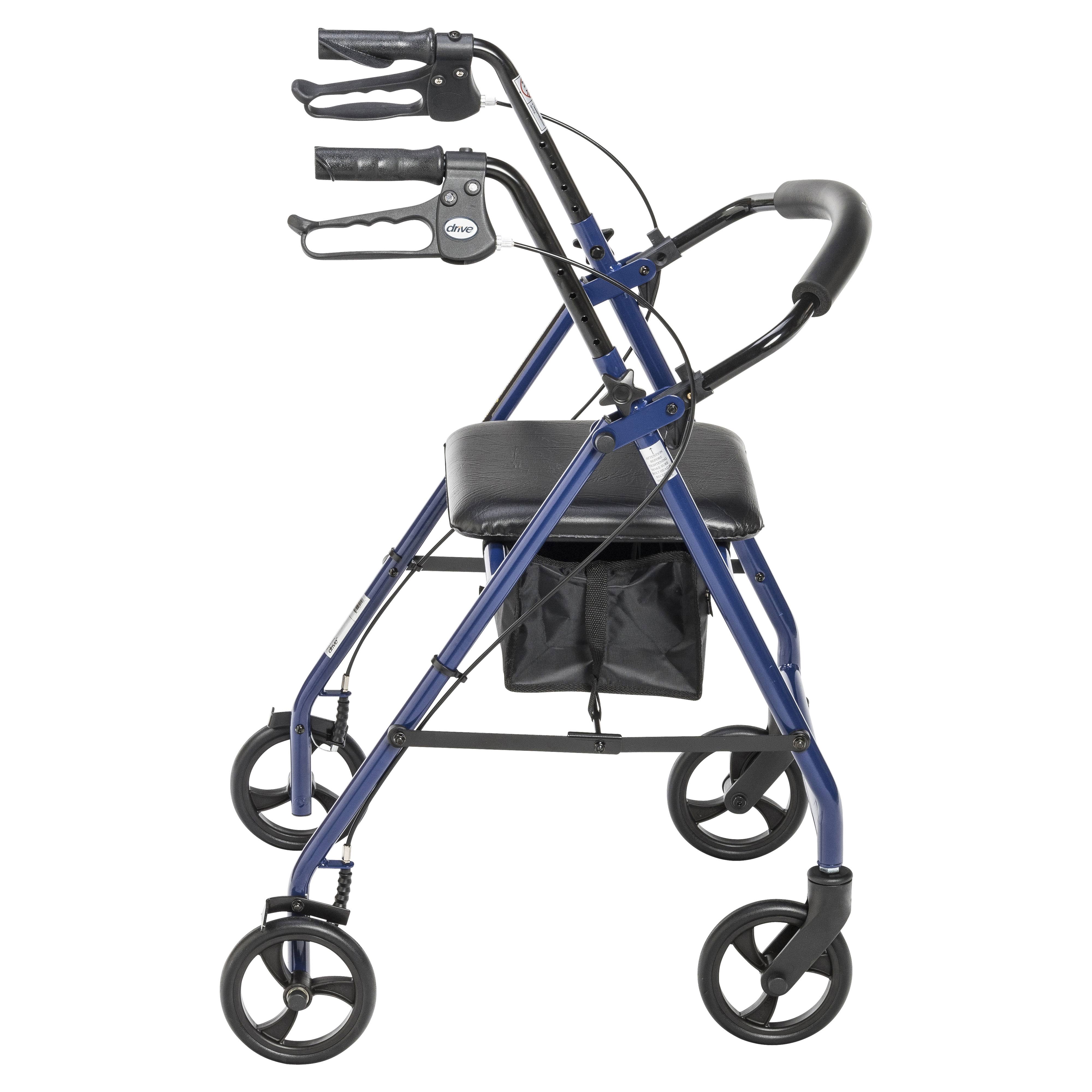 Drive Medical Rollator with 6x22 Wheels - Blue