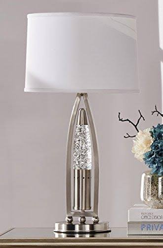Lucian Satin Nickel Table Lamp