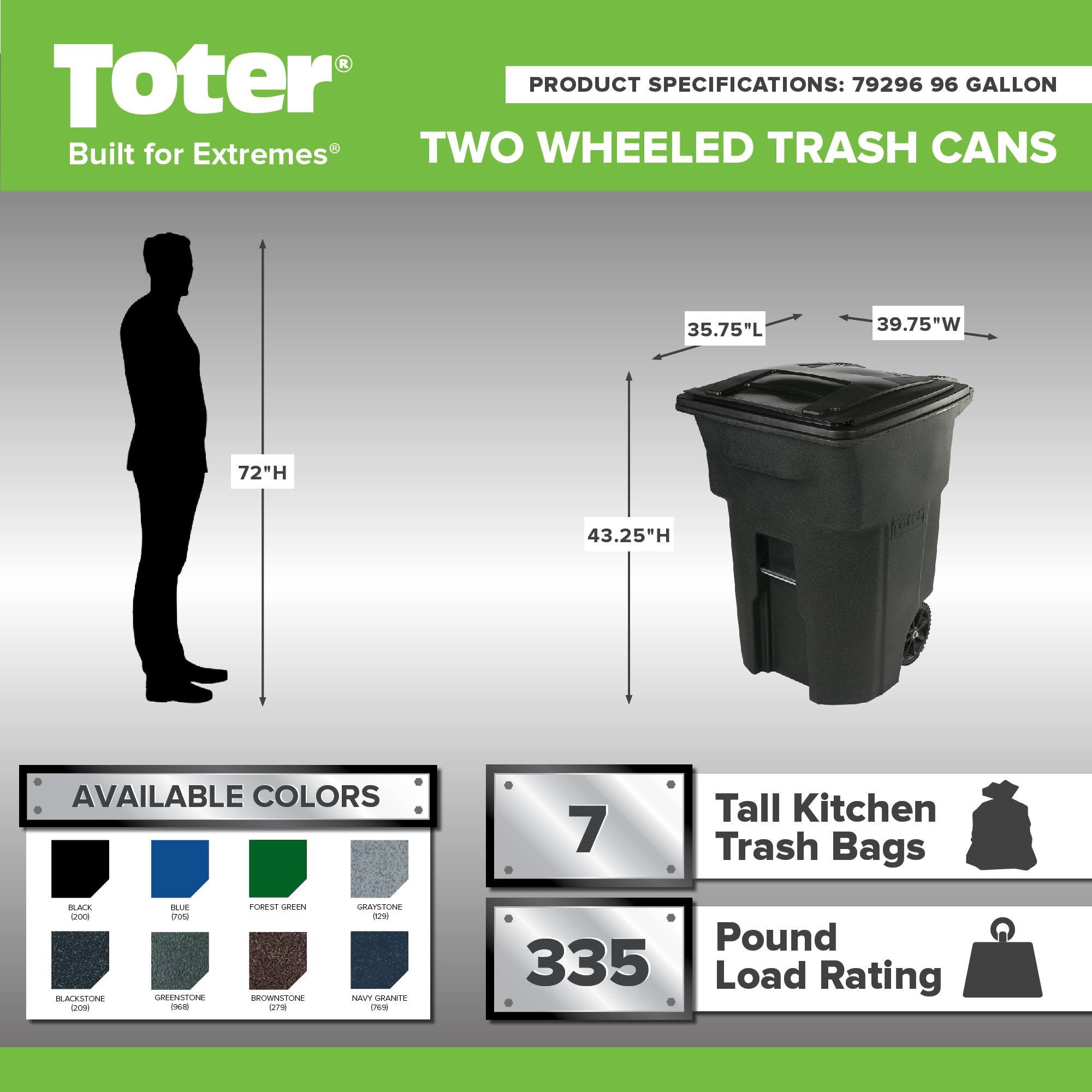 Toter Trash Cart 96-GAL