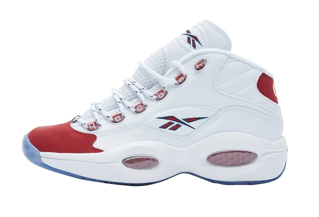 Reebok Question Mid White/White/Red