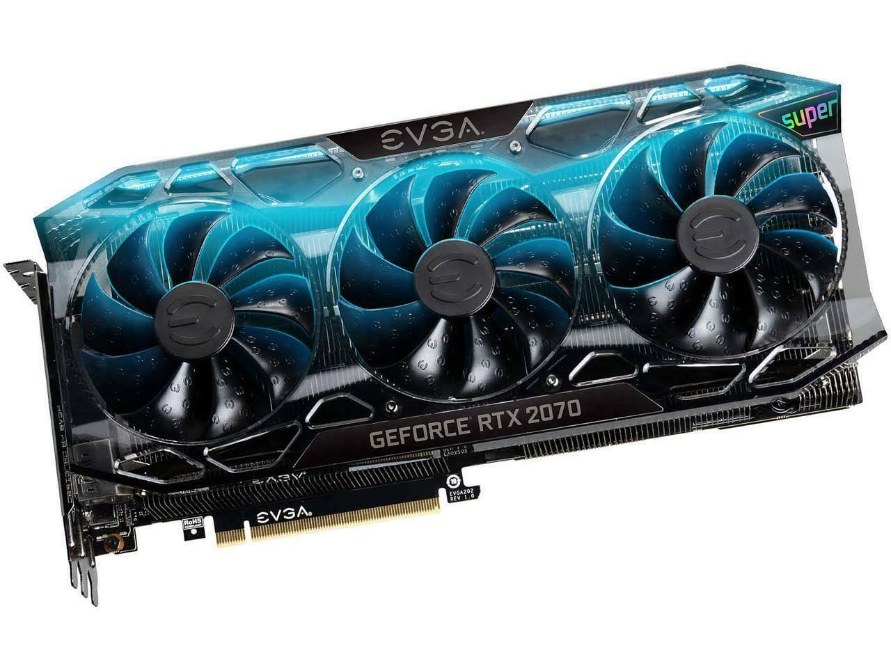 EVGA GeForce RTX 2070 Super FTW3 Ultra+, Overclocked, 2.75 Slot Extreme Cool Triple + iCX2, 65C Gaming, RGB, Metal Backplate, 15