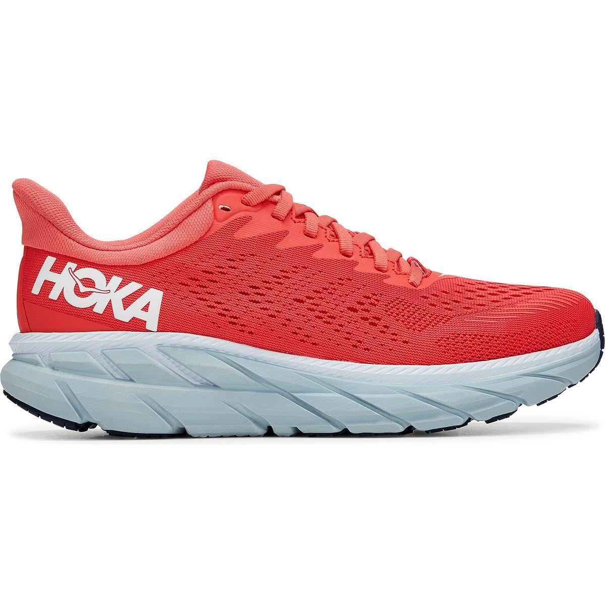 Hoka One One | Clifton 7 | Women's Hot Coral/White / 7.5